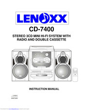 Lenoxx CD7400 Instruction Manual