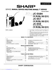 Sharp JC-S58H Service Manual Digest
