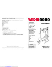 Icon Health & Fitness Weider 9000 User Manual