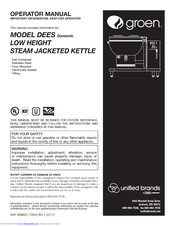 Groen DEES-40 Operator's Manual