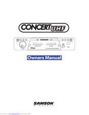 Samson Concert UHF Owner's Manual