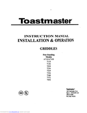 Toastmaster A710 Instruction Manual