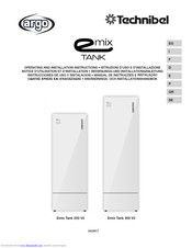 Argo Emix Tank 200 Operating And Installation Instructions