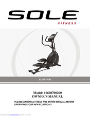 SOLE 16608700200 Owner's Manual
