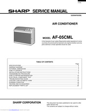 Sharp AF-05CML Service Manual