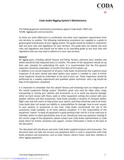 Coda TiLOW Maintenance Manual