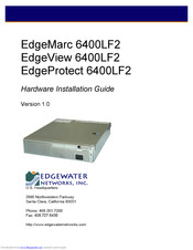 Edgewater Networks EdgeView 6400LF2 Hardware Installation Manual