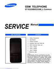 Samsung GT-E2330B Service Manual