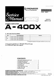 Pioneer A-400X Service Manual