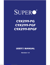 Supero C9X299-PG User Manual