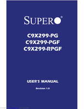 Supero C9X299-PGF User Manual