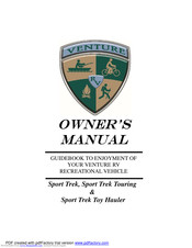 Venture Sport Trek Touring Series Manuals | ManualsLib