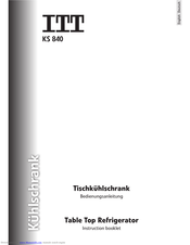 ITT KS 840 Instruction Booklet