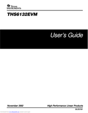 Texas Instruments THS6132EVM User Manual