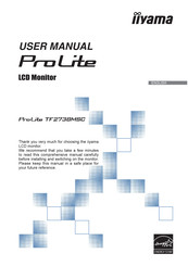 Iiyama ProLite TF2738MSC User Manual