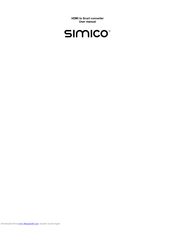 Simico 8719327017708 User Manual