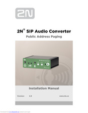2N SIP SPEAKER Installation Manual