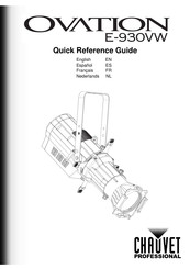 Chauvet OVATION E-930VW Quick Reference Manual