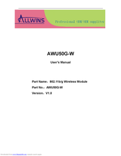 Allwins AWU50G-W User Manual