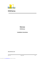 Relcross 9130 Installation Instructions Manual