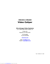 MicroImage Video Systems VMU400 Manual