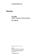 Tektronix MTM400 Technical Reference