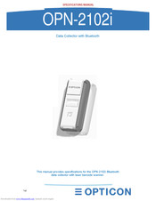 Opticon OPN-2102i Specification Manual