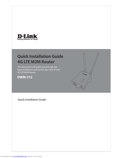 D-Link DWM-312 Quick Installation Manual