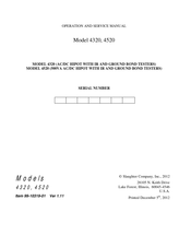 Slaughter 4520 Operation And Service Manual