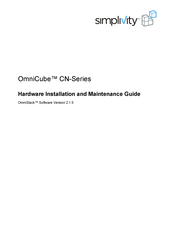 SimpliVity OmniCube CN-2000 Hardware Installation And Maintenance Manual