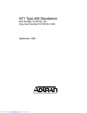 ADTRAN 1212016L1 User Manual