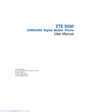 Zte S550 User Manual