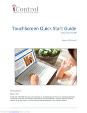 iControl Technicolor TCA200 Quick Start Manual