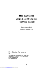BiPOM Electronics MINI-MAX/51-C2 Technical Manual