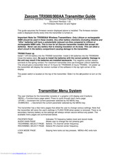 Zaxcom TRX900 User Manual