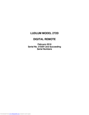 LUDLUM 272D User Manual