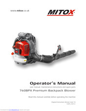 Mitox 760BPX Premium Operator's Manual