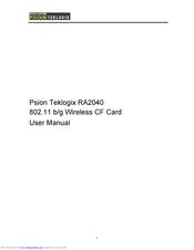 Psion Teklogix RA2040 User Manual