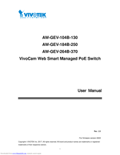 Vivotek VivoCam AW-GEV-184B-250 User Manual