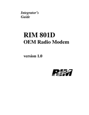 RIM 801D Integrator Manual