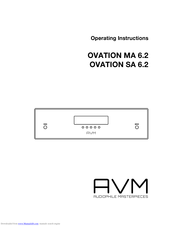 Avm OVATION MA 6.2 Operating Instructions Manual