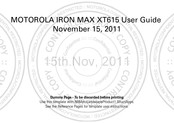 Motorola IRON MAX User Manual