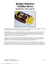 Budget Robotics TankBot Servo Assembly Instructions Manual