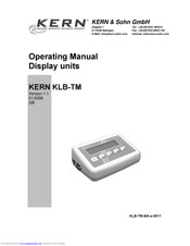 KERN KLB-TM Operating Manual