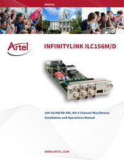 Artel InfinityLink ILC156D Installation And Operation Manual