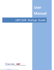 weintek cMT-SVR Startup Manual