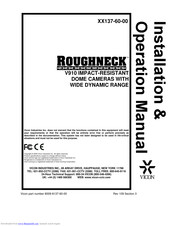 Roughneck V910A-WDR-F1C Installation & Operation Manual