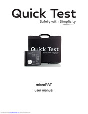 Quick Test microPAT User Manual