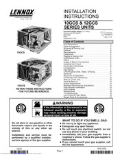 Lennox 10GCS-042 Installation Instructions Manual