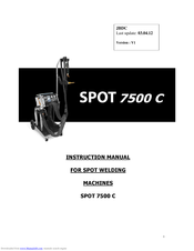 JBDC SPOT 7500 C Instruction Manual